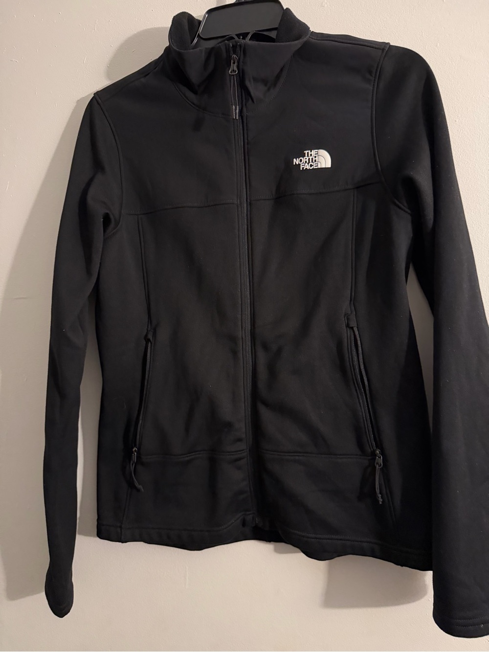 The North Face Women’s Black Zip-Up Softshell Jacket